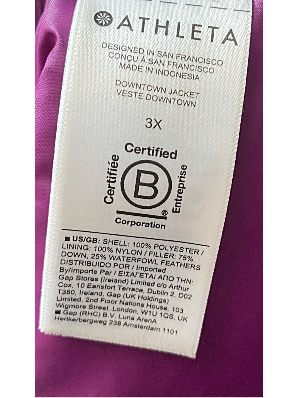 Athleta Downtown Jacket Size 3X - Picture 6 of 6